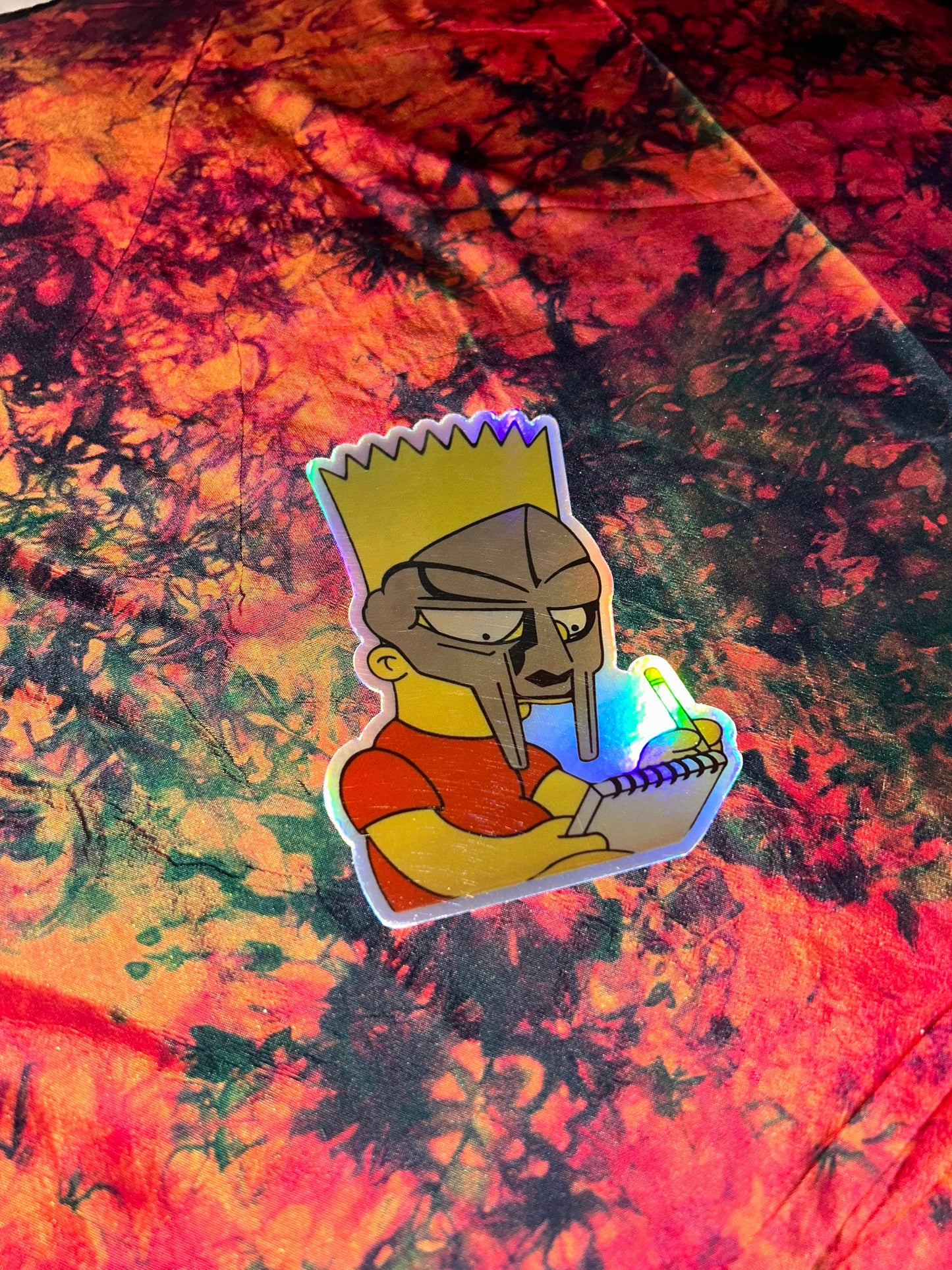 Bart Doom / MF DOOM Bart Simpson 3”x4.14” inch Holographic