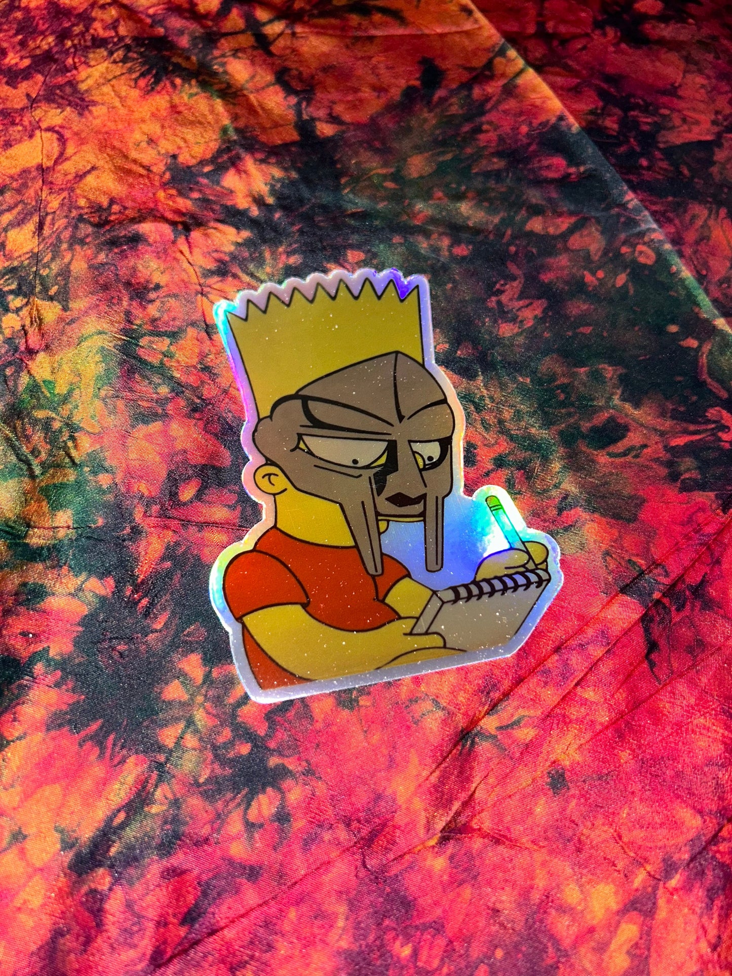 Bart Doom / MF DOOM Bart Simpson 3”x4.14” inch Holographic