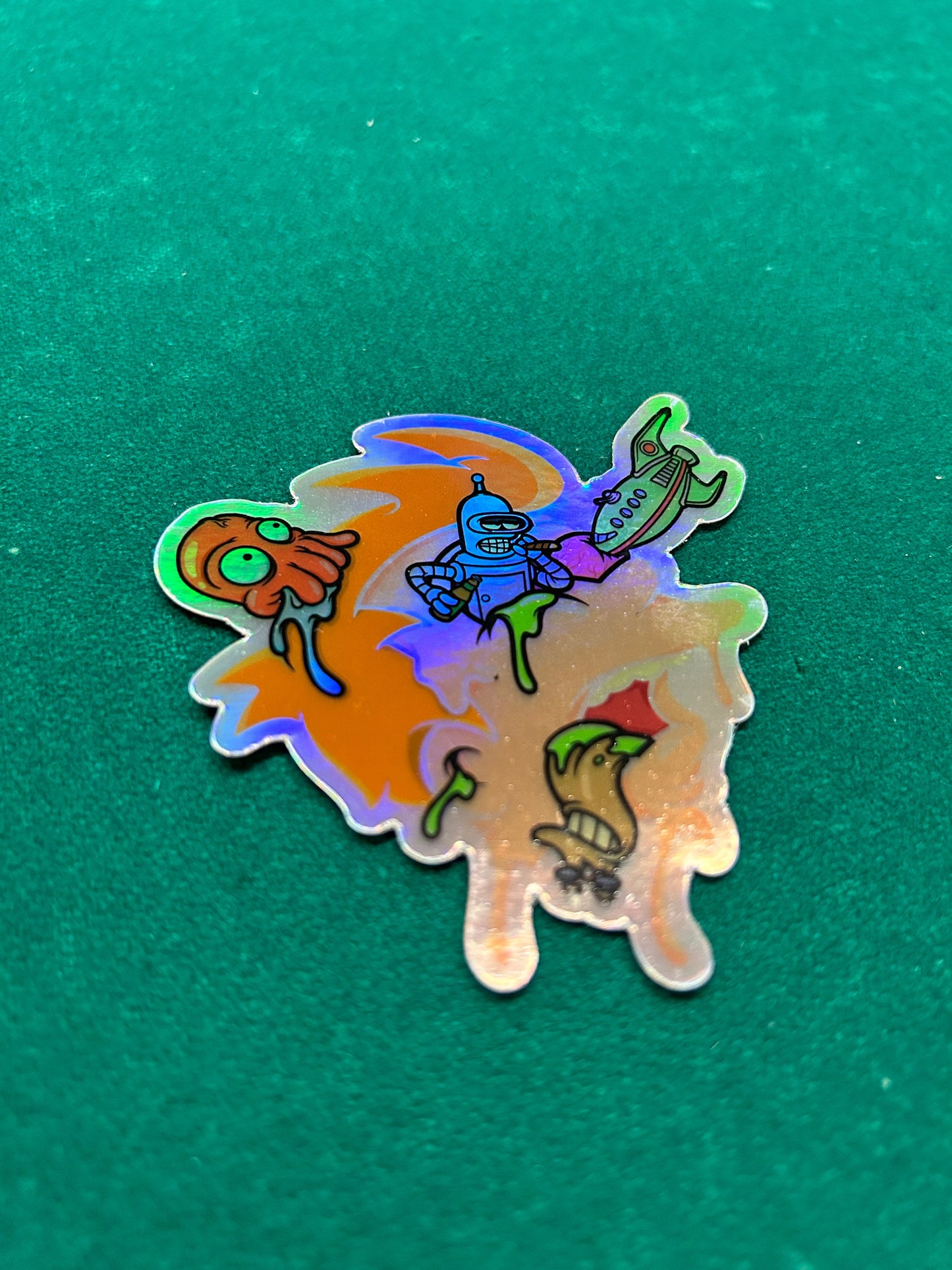 Philip J. Fry Futurama 3” x 3.33” in Holographic