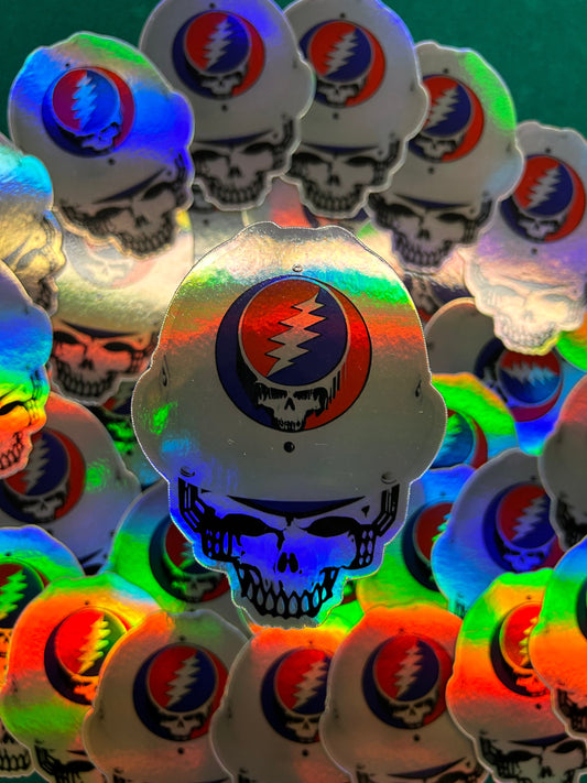 Construction Stealie Skull Hard Hat / 3”x4”