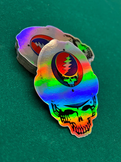 Construction Stealie Skull Hard Hat / 3”x4”