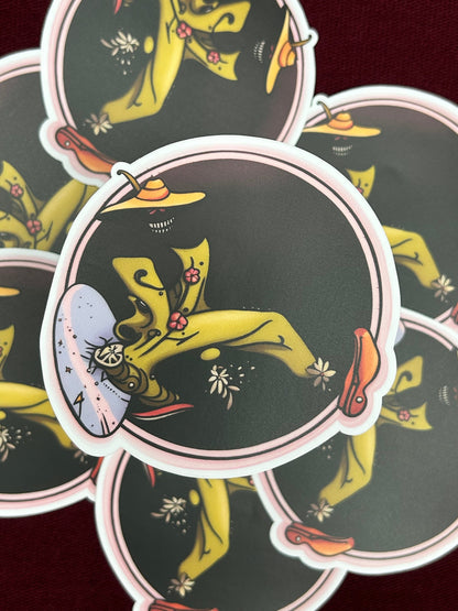 Psychedelic Stagger Lee 3” / Shakey Legs / Grateful Dead Sticker Decal / Waterproof / Bumper Sticker / Die Cut / Phone Sticker