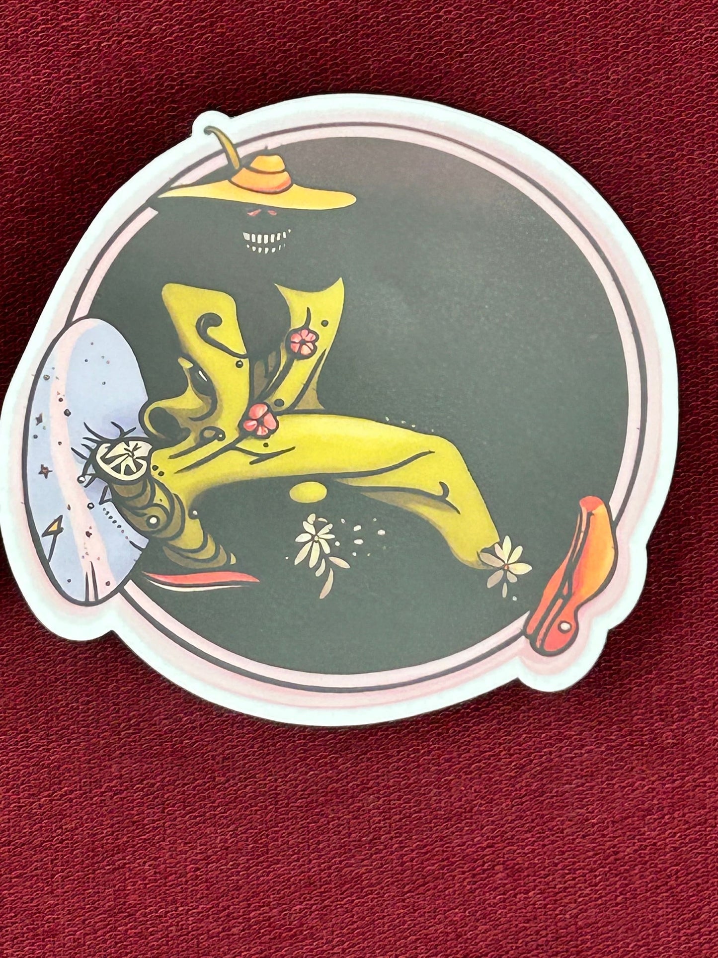 Psychedelic Stagger Lee 3” / Shakey Legs / Grateful Dead Sticker Decal / Waterproof / Bumper Sticker / Die Cut / Phone Sticker