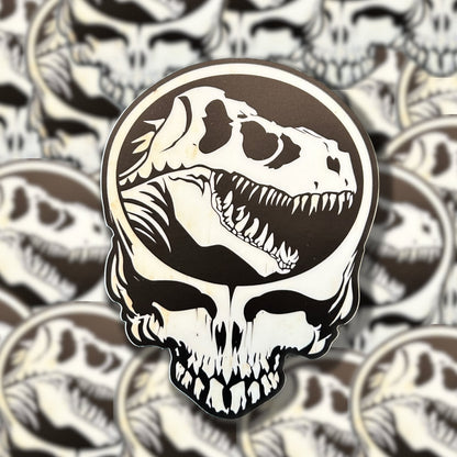 Jurassic Stealie Skull 3.5 x 3.24 inch